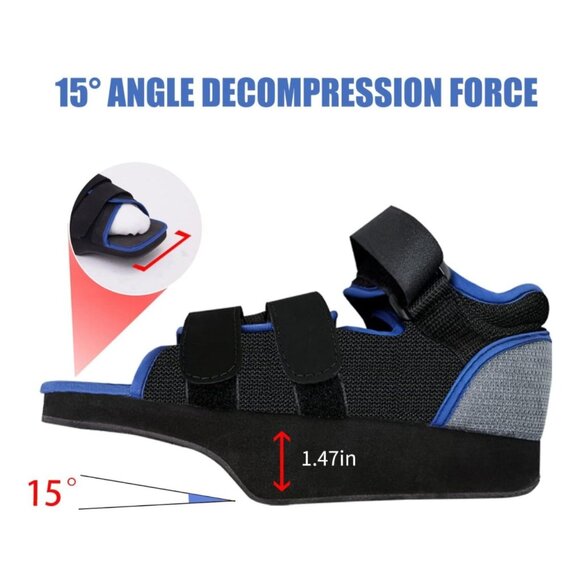 Post-Operative Shoes For Broken Toes - Black - Medium - Picture 15 of 16